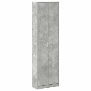 vidaXL Garderobeskap Betonggr&aring; 55 x 25 x 189 cm Konstruert tre