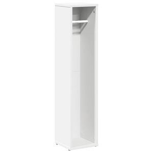vidaXL Baderomsskap med rulleholder hvit 20,5x20x90 cm
