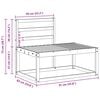 vidaXL Utend&oslash;rs End Sofagruppe Naturlig 91 x 63 x 73 cm