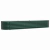 vidaXL Hevet bed gr&oslash;nn 320 x 80 x 44 cm St&aring;l