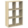 vidaXL Romdeler bokhylle sonoma eik 69,5x29x103,5 cm konstruert tre