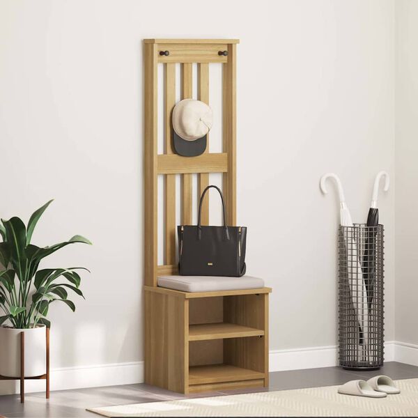 vidaXL Halltre SANDNES 45x40x159,5 cm heltre furu