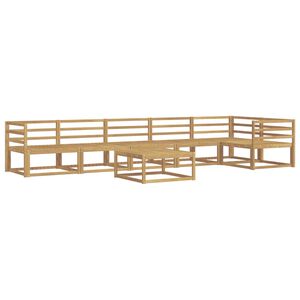 vidaXL Utend&oslash;rs sofa-sett 7 pcs Hvit 79 x 79 x 37 cm Solid akasietre