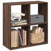 vidaXL Romdeler bokhylle brun eik 69,5x29x69,5 cm konstruert tre