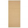 vidaXL Teppe naturlig sisal 66x150 cm