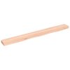 vidaXL Vegghylle 100x10x4 cm ubehandlet heltre eik