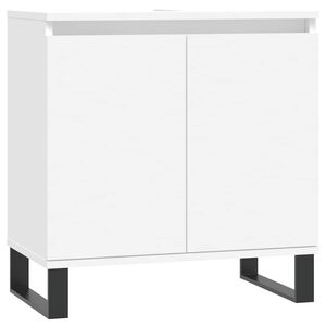 vidaXL Servantskap hvit 58x33x60 cm konstruert tre