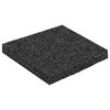 vidaXL Gummigranulat uteplasspad Svart 9 x 9 x 0,8 cm Gummi