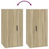 vidaXL Vegghengt TV-benk sonoma eik 40x34,5x80 cm
