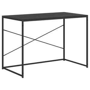 vidaXL Databord svart 110x60x70 cm sponplate