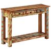 vidaXL Konsollbord 110x30x76 cm gjenvunnet heltre