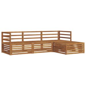 vidaXL Utend&oslash;rs sofa-sett Naturlig 245,5 x 162,5 x 73 cm