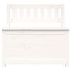 vidaXL Benk hvit 80x41x77 cm heltre furu