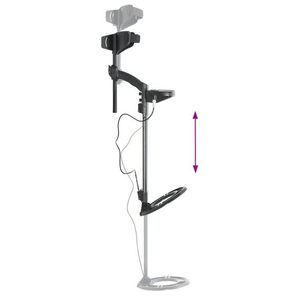 vidaXL Metalldetektor 24 cm søkedybde LCD-skjerm