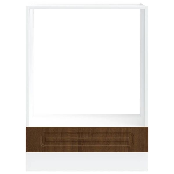 vidaXL Ovnskap Kalmar brun eik konstruert tre