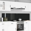 vidaXL Kjøkkenbakplate 2 pcs Svart 110 x 50 cm herdet glass
