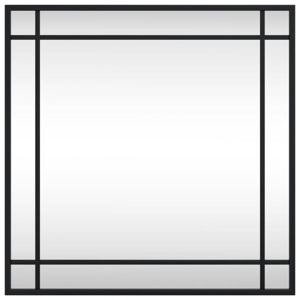 vidaXL Veggspeil svart 50x50 cm rektangel jern
