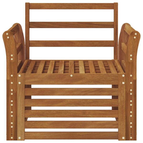 vidaXL Utend&oslash;rs sofa-sett Naturlig 75,5 x 63 x 73 cm Solid akasietre