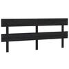 vidaXL Sengegavl svart 184x3x81 cm heltre furu