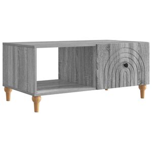 vidaXL Kaffebord Gr&aring; sonoma 90 x 50 x 40 cm Konstruert tre