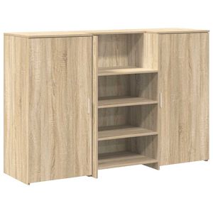 vidaXL Resepsjonspult sonoma eik 155x50x103,5 cm konstruert tre