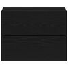 vidaXL Nattbordskap 2 pcs Svart Eik 40 x 30 x 30 cm Konstruert tre