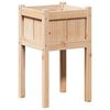 vidaXL Hageblomsterpotte Natur 40 x 40 x 70 cm Massiv furu