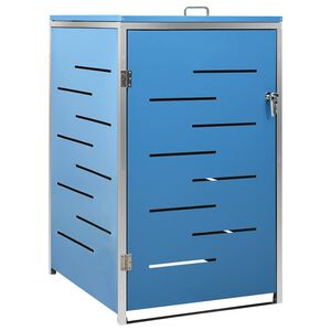 vidaXL S&oslash;ppeldunkskur enkelt 69x77,5x115 cm rustfritt st&aring;l