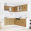 vidaXL Kj&oslash;kkenskapssett 11 deler Kalmar artisan eik konstruert tre