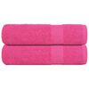 vidaXL Badeh&aring;ndkl&aelig;r FROGN 2 stk rosa 100x150 cm 360 gsm