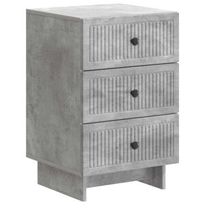 vidaXL Nattbordskap Betonggr&aring; 43 x 41 x 66,5 cm Konstruert tre