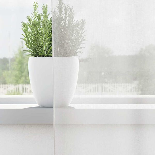 vidaXL Voilegardiner med hemper 2 stk hvit 140x225 cm