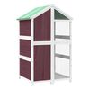 vidaXL Fuglehus mocca 97x81x152 cm heltre furu