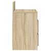 vidaXL Nattbord med 2 skuffer sonoma eik 40x33x60 cm