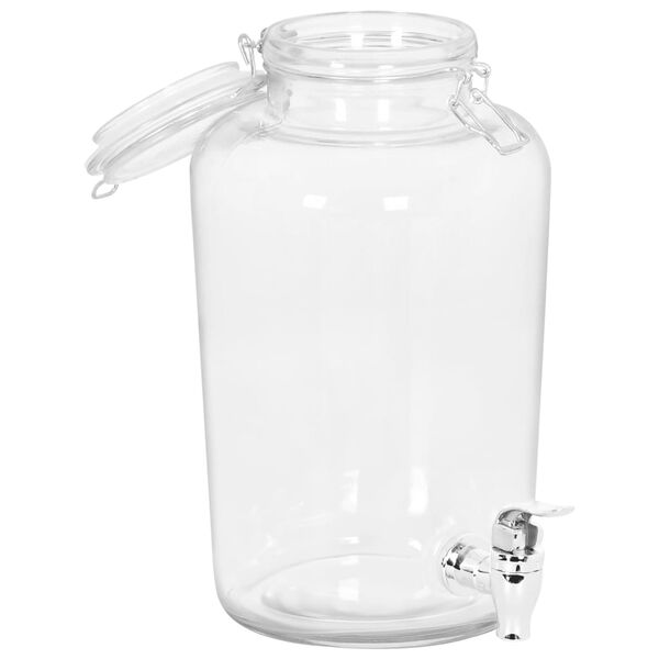 vidaXL Drikkedispensere 2 stk 4000 ml glass