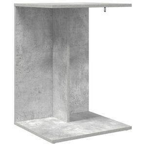 vidaXL Sidetabell Betonggr&aring; 45 x 40 x 62,5 cm Konstruert tre