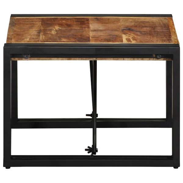 vidaXL Salongbord 50x50x35 cm grovt heltre mangotre