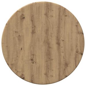 vidaXL Bordplate &Oslash; 30 x 1,5 cm Rund Konstruert tre Artisan eik