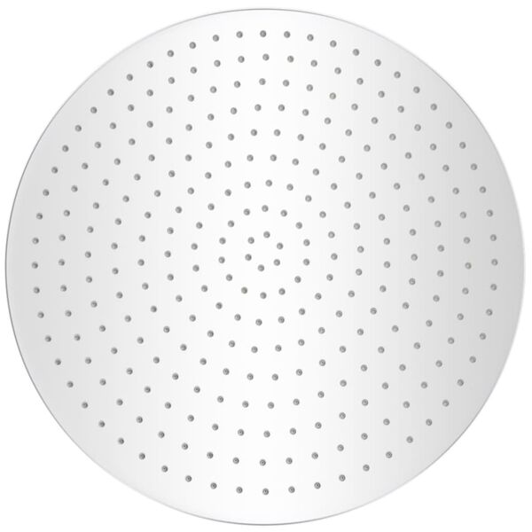 vidaXL Regndusjhode rustfritt stål 50 cm rundt