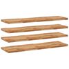 vidaXL Flytende hyller 4 stk 140x40x4 cm oljebehandlet heltre akasie