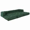 vidaXL Modulsofa 3 pcs gr&oslash;nn stoff