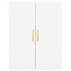 vidaXL Highboard hvit 69,5x34x180 cm konstruert tre