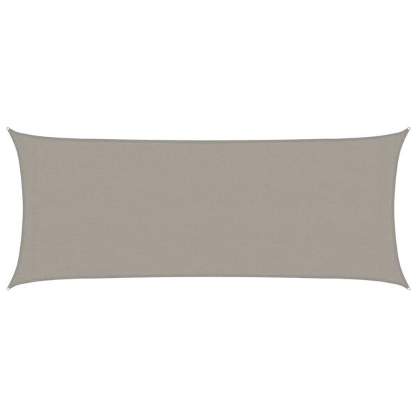 vidaXL Solseil 160 g/m&sup2; rektangul&aelig;r lysegr&aring; 2x5 m HDPE