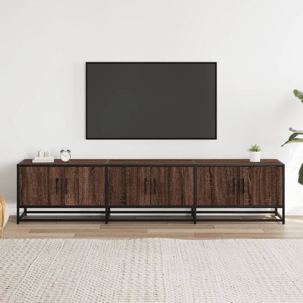 vidaXL TV-benk brun eik 180x35x41 cm konstruert tre