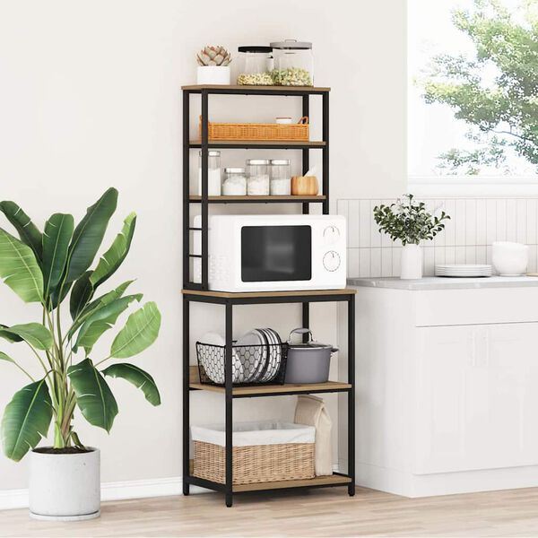 vidaXL Kj&oslash;kkenskap Artisan Eik 60 x 40 x 168 cm Konstruert tre