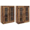 vidaXL Vegghengte skap 2 stk. Gammelt tre 69,5 x 34 x 90 cm