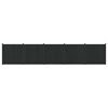 vidaXL Gjerdeplate 5 pcs WPC og Aluminium Svart