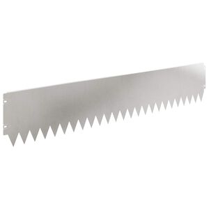 vidaXL Gjerdekant 10 pcs 103 x 20 cm St&aring;l S&oslash;lv