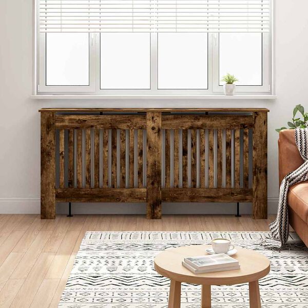 vidaXL Radiator Deksel R&oslash;kt eik 172 x 19 x 81,5 cm Konstruert tre