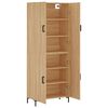 vidaXL Highboard sonoma eik 69,5x34x180 cm konstruert tre